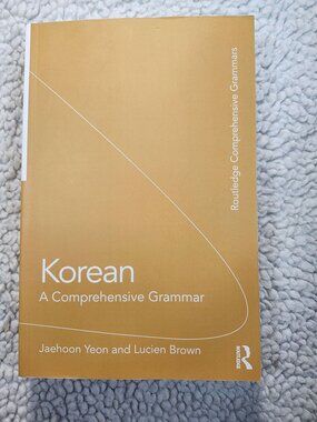 Korean A Comprehensive Grammar Yeon Lucien Brown Routledge Paperback 2011 Text